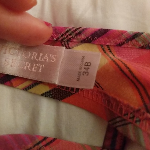 Victoria's Secret Madras Plaid Pink Bikini - Picture 5 of 6